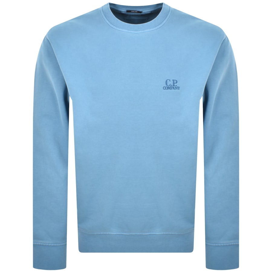 CP Company Diagonal Fleece Sweatshirt Blue | Mainline Menswear